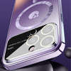 New Magsafe Lens Glass Logo Case For iPhone 15