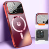 New Magsafe Lens Glass Logo Case For iPhone 15