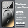 New Magsafe Lens Glass Logo Case For iPhone 15