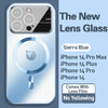 New Magsafe Lens Glass Logo Case For iPhone 15