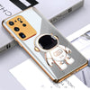 Astronaut Luxurious Gold Edge Back Case For Samsung S20 Series